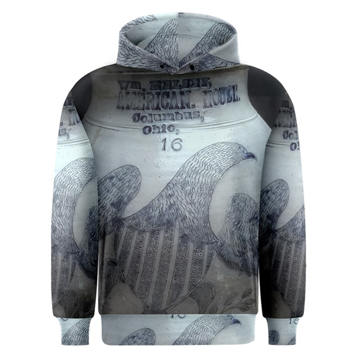 1840s Ohio Salt Glaze Men s Overhead Hoodie