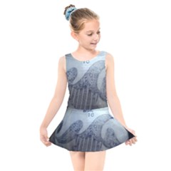 1840s Ohio Salt Glaze Kids  Skater Dress Swimsuit by Riverwoman