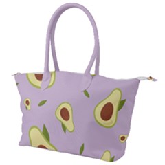 Avocado Green With Pastel Violet Background2 Avocado Pastel Light Violet Canvas Shoulder Bag by genx