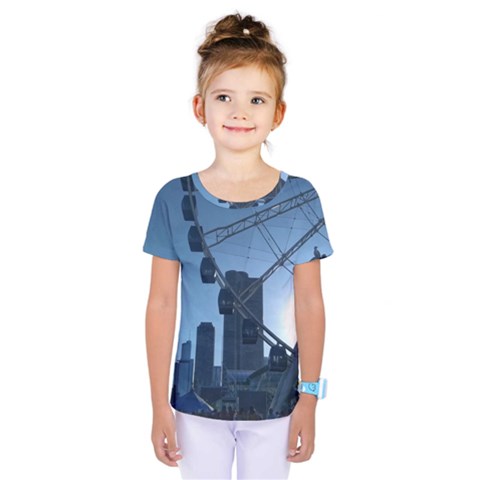 Navy Pier Chicago Kids  One Piece Tee by Riverwoman