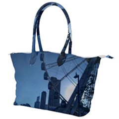 Navy Pier Chicago Canvas Shoulder Bag by Riverwoman