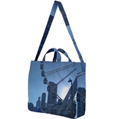 Navy Pier Chicago Square Shoulder Tote Bag