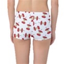 Red Apple Core Funny Retro Pattern Half on white background Boyleg Bikini Bottoms View2