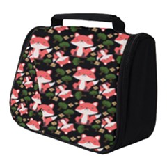 Fox And Trees Pattern Full Print Travel Pouch (small)