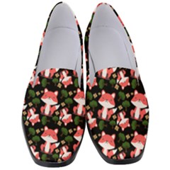 Fox And Trees Pattern Women s Classic Loafer Heels by snowwhitegirl