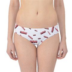 Funny Bacon Slices Pattern Infidel Red Meat Hipster Bikini Bottoms by genx