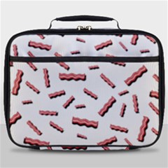 Funny Bacon Slices Pattern Infidel Red Meat Full Print Lunch Bag by genx