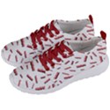 Funny Bacon Slices Pattern infidel red meat Men s Lightweight Sports Shoes View2