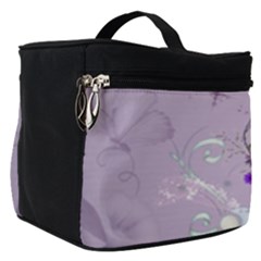 Happy Easter, Easter Egg With Flowers In Soft Violet Colors Make Up Travel Bag (small)