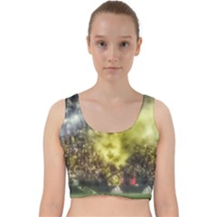 Columbus Crew Crowd, Mapfe Stadium Velvet Racer Back Crop Top by Riverwoman