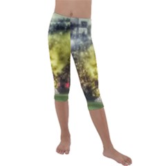 Columbus Crew Crowd, Mapfe Stadium Kids  Lightweight Velour Capri Leggings 