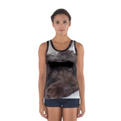 Laying In Dog Bed Sport Tank Top  by pauchesstore