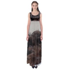 Laying In Dog Bed Empire Waist Maxi Dress by pauchesstore