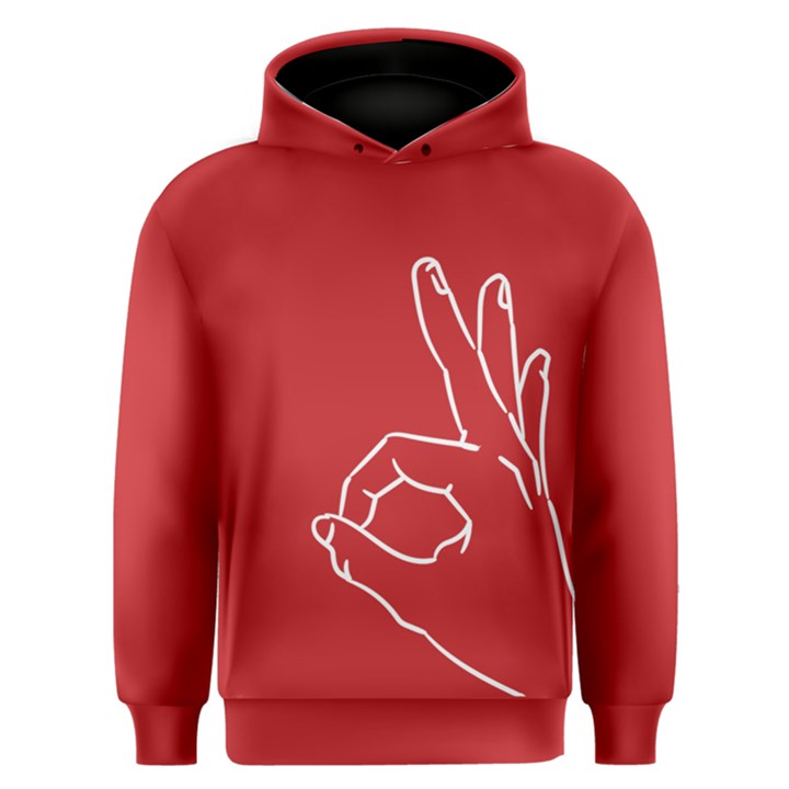 A-Ok Perfect handsign MAGA Pro-Trump Patriot on pink background Men s Overhead Hoodie