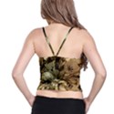 Wonderful Floral Design With Butterflies Spaghetti Strap Bra Top View2