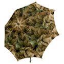 Wonderful Floral Design With Butterflies Hook Handle Umbrellas (Large) View2