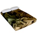 Wonderful Floral Design With Butterflies Fitted Sheet (California King Size) View2