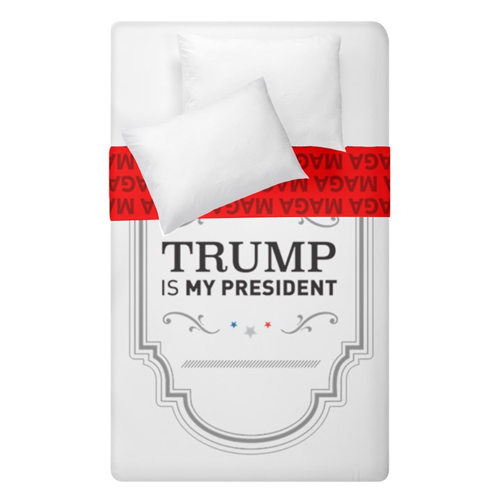 Trump is My President MAGA Label Beer Style Vintage Duvet Cover Double Side (Single Size)