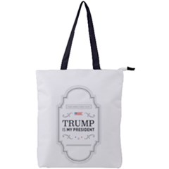 Trump Is My President Maga Label Beer Style Vintage Double Zip Up Tote Bag by snek