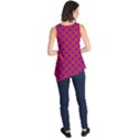 Blue Stars Pattern On Red Sleeveless Tunic View2