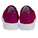 Blue Stars Pattern On Red Kids  Velcro No Lace Shoes View4