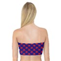 Red Stars Pattern On Blue Bandeau Top View2