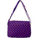 Red Stars Pattern On Blue Courier Bag View3