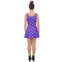 Turquoise Stars Pattern On Purple Inside Out Casual Dress View4