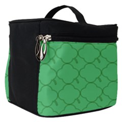 Clover Quatrefoil Pattern Make Up Travel Bag (small) by emilyzragz