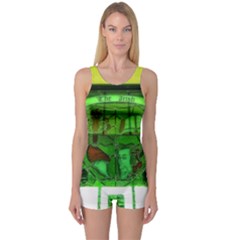 Dublin Scioto Irish Window One Piece Boyleg Swimsuit by Riverwoman