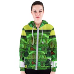 Dublin Scioto Irish Window Women s Zipper Hoodie by Riverwoman