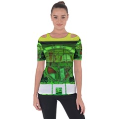 Dublin Scioto Irish Window Shoulder Cut Out Short Sleeve Top by Riverwoman