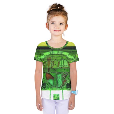 Dublin Scioto Irish Window Kids  One Piece Tee by Riverwoman