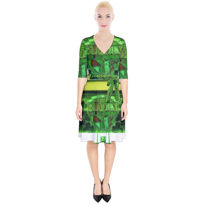 Dublin Scioto Irish Window Wrap Up Cocktail Dress