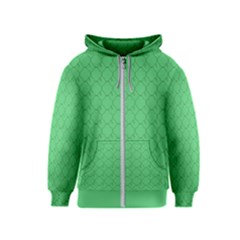 Clover Quatrefoil Pattern Kids  Zipper Hoodie by emilyzragz