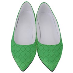 Clover Quatrefoil Pattern Women s Low Heels by emilyzragz