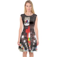 Flags Of Dublin Scioto Capsleeve Midi Dress by Riverwoman