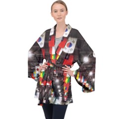 Flags Of Dublin Scioto Velvet Kimono Robe by Riverwoman