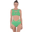 Clover Quatrefoil Pattern Bandaged Up Bikini Set  View1