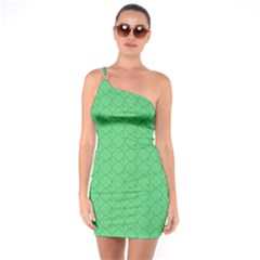 Clover Quatrefoil Pattern One Soulder Bodycon Dress by emilyzragz