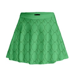 Clover Quatrefoil Pattern Mini Flare Skirt by emilyzragz