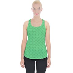 Clover Quatrefoil Pattern Piece Up Tank Top by emilyzragz