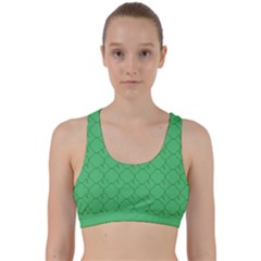 Clover Quatrefoil Pattern Back Weave Sports Bra by emilyzragz