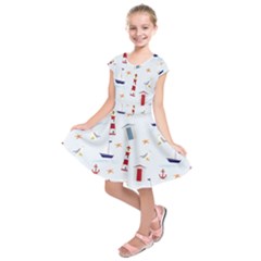 Thème Marin - Sea Kids  Short Sleeve Dress by alllovelyideas