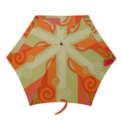 Ring Kringel Background Abstract Red Mini Folding Umbrellas by Mariart