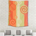 Ring Kringel Background Abstract Red Medium Tapestry View2