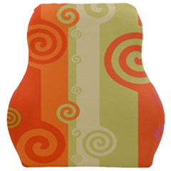 Ring Kringel Background Abstract Red Car Seat Velour Cushion 