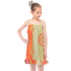 Ring Kringel Background Abstract Red Kids  Overall Dress