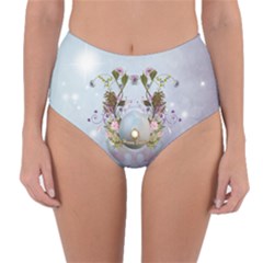 Easter Egg With Flowers Reversible High-waist Bikini Bottoms by FantasyWorld7