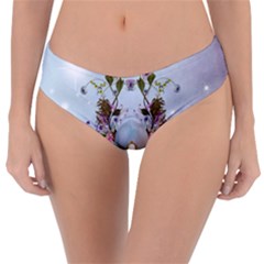 Easter Egg With Flowers Reversible Classic Bikini Bottoms by FantasyWorld7